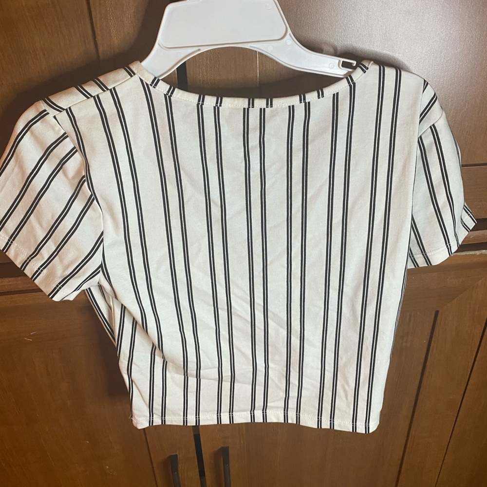 striped crop top
